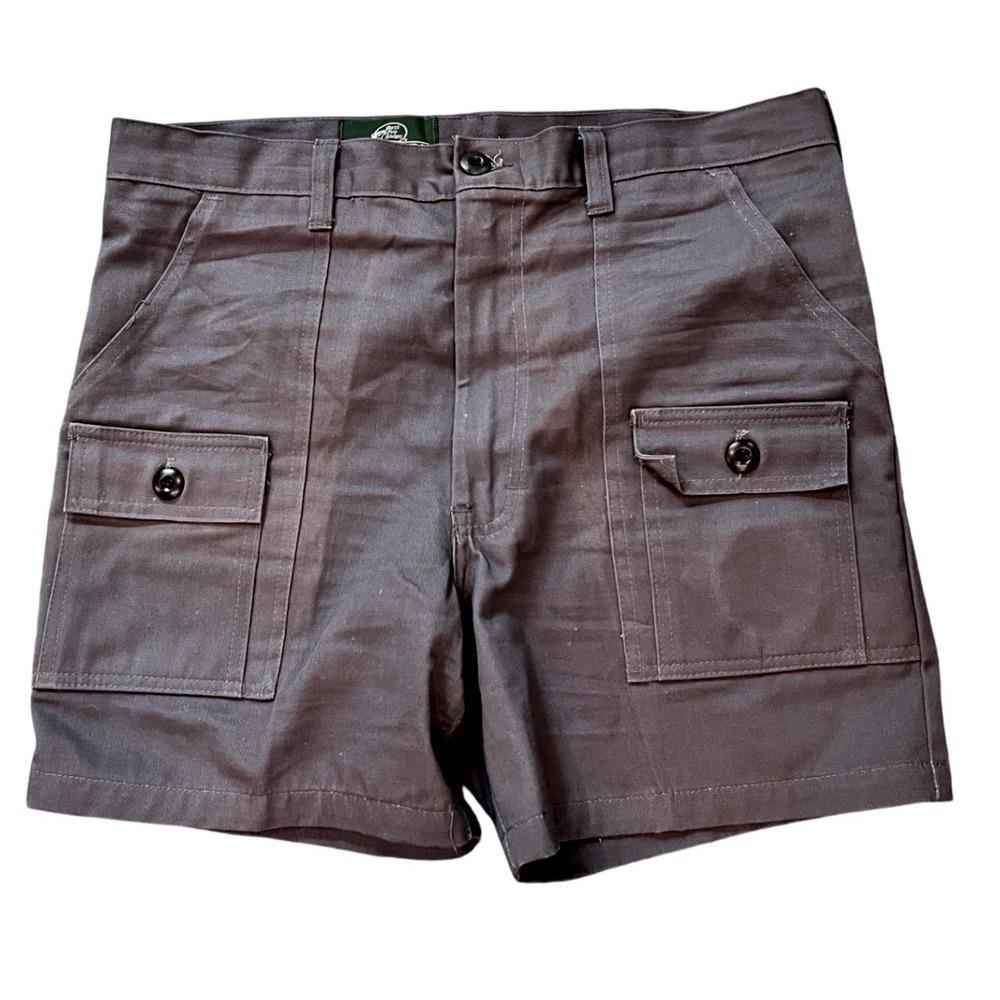 Bass Pro Shops Cargo Shorts Mens 34 Gray Good Vintage Cotton Utility 785118